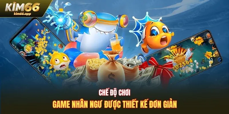 Chế độ chơi game nhân ngư được thiết kế đơn giản
